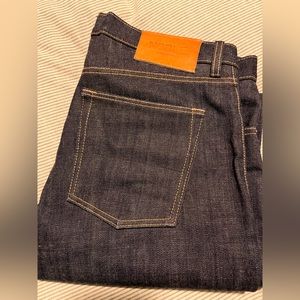 Seledge selvege raw 34x34 denim jeans noble beautiful BNWOT